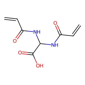 Acetic acid, bis[(1-oxo-2-propenyl)amino]- structure