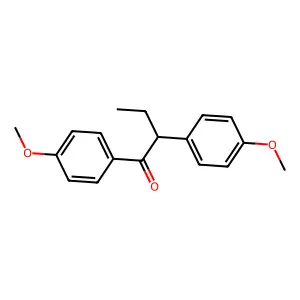 1,2-Bis(4-methoxyphenyl)butan-1-one structure