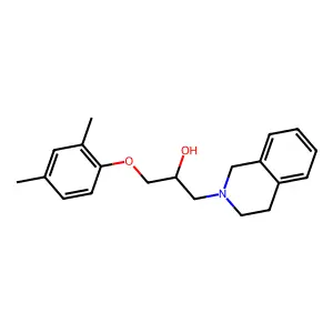 1-(2,4-dimethylphenoxy)-3-(1,2,3,4-tetrahydroisoquinolin-2-yl)propan-2-ol structure