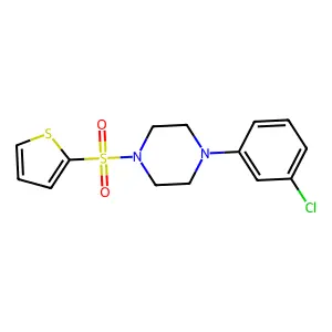 1-(3-Chloro-phenyl)-4-(thiophene-2-sulfonyl)-piperazine structure