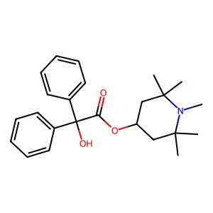(1,2,2,6,6-pentamethylpiperidin-4-yl) 2-hydroxy-2,2-diphenylacetate structure