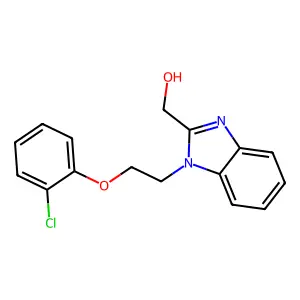 [1-[2-(2-chlorophenoxy)ethyl]benzimidazol-2-yl]methanol structure