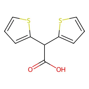 Di(2-thienyl)acetic acid structure