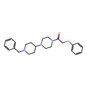 1-(1-benzyl-4-piperidinyl)-4-(phenoxyacetyl)piperazine structure