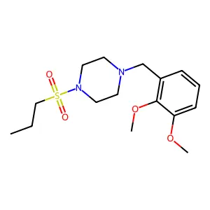 1-(2,3-dimethoxybenzyl)-4-(propylsulfonyl)piperazine structure