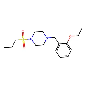 1-(2-ethoxybenzyl)-4-(propylsulfonyl)piperazine structure