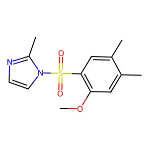 1-(2-methoxy-4,5-dimethylphenyl)sulfonyl-2-methylimidazole structure