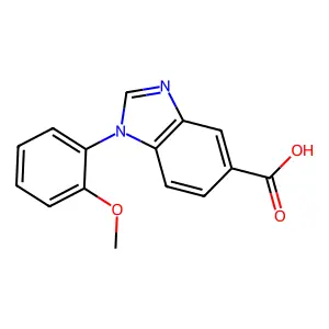 1-(2-methoxyphenyl)benzimidazole-5-carboxylic acid structure