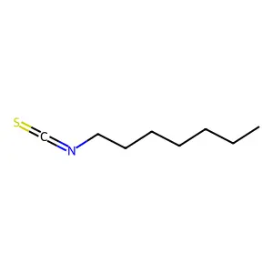 Heptyl isothiocyanate structure