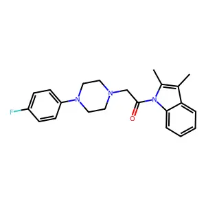 1-(2,3-dimethyl-1H-indol-1-yl)-2-[4-(4-fluorophenyl)piperazin-1-yl]ethanone structure