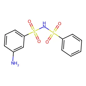 Compound C12H12N2O4S2 structure
