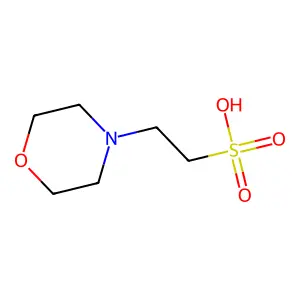 2-morpholin-4-ylethanesulfonic acid structure