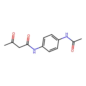N-(4-acetamidophenyl)-3-oxobutanamide structure