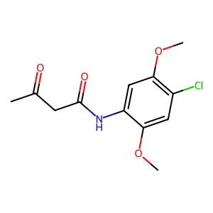 N-(4-chloro-2,5-dimethoxyphenyl)-3-oxobutanamide structure