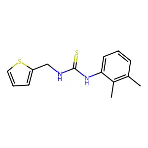1-(2,3-dimethylphenyl)-3-(thiophen-2-ylmethyl)thiourea structure
