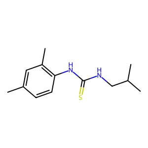 1-(2,4-dimethylphenyl)-3-(2-methylpropyl)thiourea structure