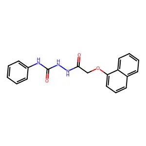 1-[(2-naphthalen-1-yloxyacetyl)amino]-3-phenylurea structure