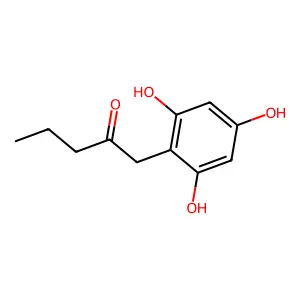 1-(2,4,6-Trihydroxyphenyl)-2-pentanone structure