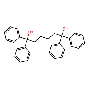 1,1,6,6-tetraphenylhexane-1,6-diol structure