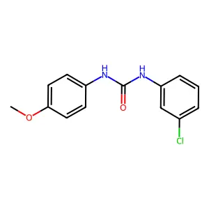1-(3-chlorophenyl)-3-(4-methoxyphenyl)urea structure