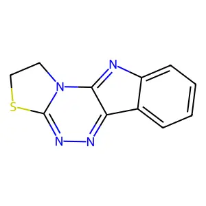 1,2-dihydro[1,3]thiazolo[2',3':3,4][1,2,4]triazino[5,6-b]indole structure
