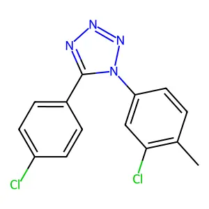1-(3-Chloro-4-methyl-phenyl)-5-(4-chloro-phenyl)-1H-tetrazole structure