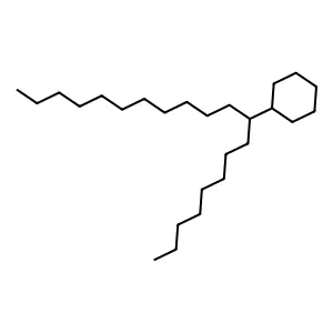Eicosane, 9-cyclohexyl- structure