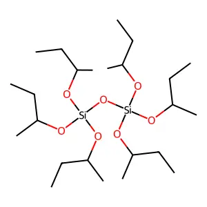 1,1,1,3,3,3-Hexakis(1-methylpropoxy)disiloxane structure