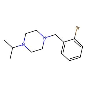 1-[(2-bromophenyl)methyl]-4-propan-2-ylpiperazine structure