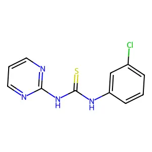 1-(3-chlorophenyl)-3-pyrimidin-2-ylthiourea structure