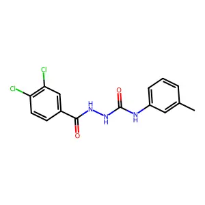 1-[(3,4-dichlorobenzoyl)amino]-3-(3-methylphenyl)urea structure