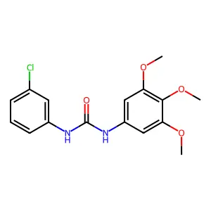 1-(3-chlorophenyl)-3-(3,4,5-trimethoxyphenyl)urea structure