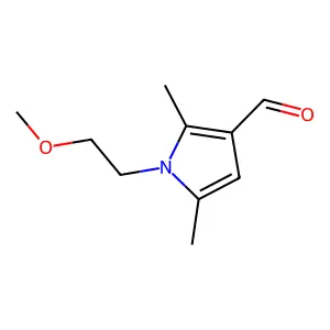 1-(2-methoxyethyl)-2,5-dimethylpyrrole-3-carbaldehyde structure