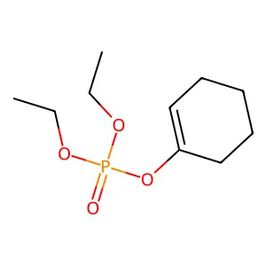 cyclohexen-1-yl diethyl phosphate structure