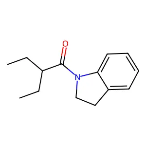 1-(2-ethylbutanoyl)indoline structure