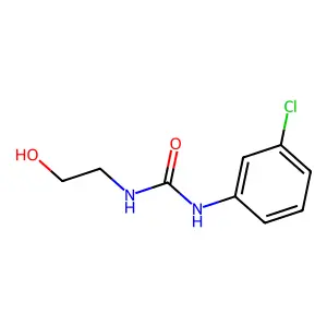 1-(3-chlorophenyl)-3-(2-hydroxyethyl)urea structure