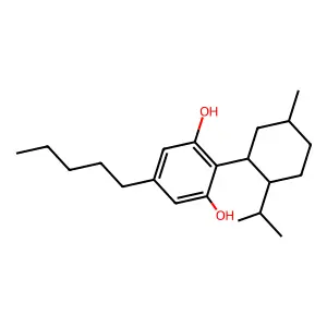 1,3-Benzenediol, 2-[5-methyl-2-(1-methylethyl)cyclohexyl]-5-pentyl- structure