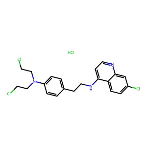 Chloroquine-ethyl phenyl mustard structure