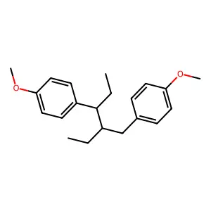 3-(p-Methoxybenzyl)-4-(p-methoxyphenyl)hexane structure