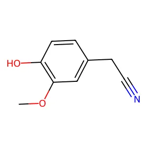 2-(4-hydroxy-3-methoxyphenyl)acetonitrile structure