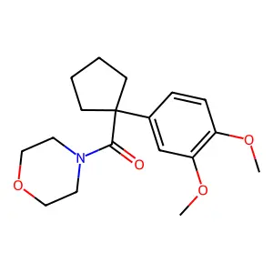 (1-(3,4-dimethoxyphenyl)cyclopentyl)(morpholino)methanone structure