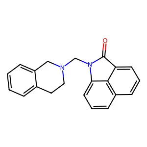 1-(3,4-dihydro-1H-isoquinolin-2-ylmethyl)benzo[cd]indol-2-one structure