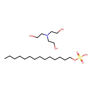 Trolamine myristyl sulfate structure