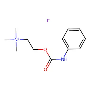 Carbamic acid, phenyl-, 2-(trimethylammonio)ethyl ester, iodide structure