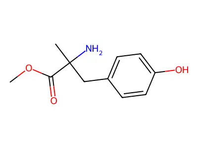 alpha-Methyltyrosine methyl ester structure