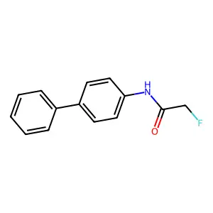 Acetanilide, alpha-fluoro-p-phenyl- structure