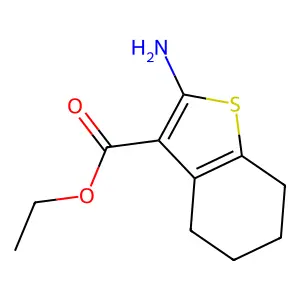 ethyl 2-amino-4,5,6,7-tetrahydro-1-benzothiophene-3-carboxylate structure