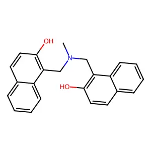 1-[[(2-hydroxynaphthalen-1-yl)methyl-methylamino]methyl]naphthalen-2-ol structure