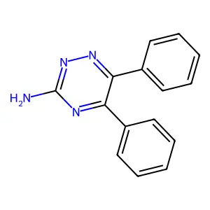 5,6-Diphenyl-1,2,4-triazin-3-amine structure