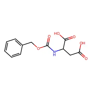 N-((Benzyloxy)carbonyl)aspartic acid structure
